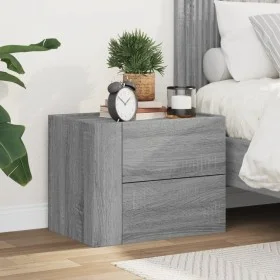 Mesita de noche de pared color gris Sonoma 45x30x35 cm by , Nightstands - Ref: Foro24-848335, Price: 42,48 €, Discount: %