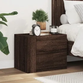 Mesita de noche de pared marrón roble 45x30x35 cm de , Mesitas de noche - Ref: Foro24-848337, Precio: 42,48 €, Descuento: %