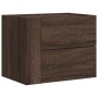 Mesita de noche de pared marrón roble 45x30x35 cm de , Mesitas de noche - Ref: Foro24-848337, Precio: 43,04 €, Descuento: %