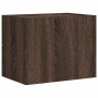 Mesita de noche de pared marrón roble 45x30x35 cm de , Mesitas de noche - Ref: Foro24-848337, Precio: 43,04 €, Descuento: %