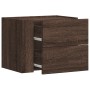 Mesita de noche de pared marrón roble 45x30x35 cm de , Mesitas de noche - Ref: Foro24-848337, Precio: 43,04 €, Descuento: %