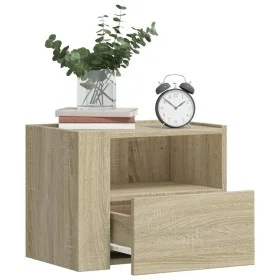Mesitas de noche de pared 2 unidades roble Sonoma 45x30x35 cm de , Mesitas de noche - Ref: Foro24-848316, Precio: 67,48 €, De...