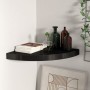 Estante flotante de esquina MDF negro 35x35x3,8 cm en Estanterías | Comprar online en Foru.es