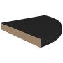 Estante flotante de esquina MDF negro 35x35x3,8 cm en Estanterías | Comprar online en Foru.es
