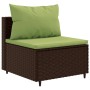 Set de sofás de jardín 10 pzas y cojines ratán sintético marrón de , Conjuntos de jardín - Ref: Foro24-3308310, Precio: 766,8...