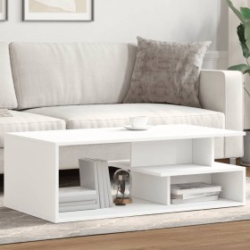 Mesa de centro madera de ingeniería blanco 102x55x35 cm de , Mesas de centro - Ref: Foro24-848010, Precio: 73,19 €, Descuento: %