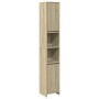 Armario de baño madera contrachapada color roble 30x30x183,5 cm de , Muebles de baño - Ref: Foro24-849608, Precio: 70,07 €, D...