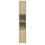 Armario de baño madera contrachapada color roble 30x30x183,5 cm de , Muebles de baño - Ref: Foro24-849608, Precio: 70,07 €, D...