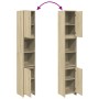 Armario de baño madera contrachapada color roble 30x30x183,5 cm de , Muebles de baño - Ref: Foro24-849608, Precio: 70,07 €, D...