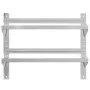 Estante de pared acero inoxidable plateado 75x40x60 cm de , Estantes y estanterías - Ref: Foro24-30312, Precio: 54,10 €, Desc...