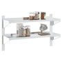 Estante de pared acero inoxidable plateado 100x30x60 cm de , Estantes y estanterías - Ref: Foro24-30310, Precio: 69,61 €, Des...