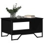 Mesa de centro madera de ingeniería negra 75x51x40 cm de , Mesas de centro - Ref: Foro24-848484, Precio: 51,39 €, Descuento: %
