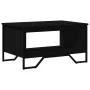Mesa de centro madera de ingeniería negra 75x51x40 cm de , Mesas de centro - Ref: Foro24-848484, Precio: 50,61 €, Descuento: %
