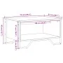 Mesa de centro madera de ingeniería negra 75x51x40 cm de , Mesas de centro - Ref: Foro24-848484, Precio: 50,61 €, Descuento: %