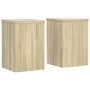 Soportes de plantas 2 uds madera roble Sonoma 20x20x30 cm de , Soportes para macetas - Ref: Foro24-852899, Precio: 30,78 €, D...
