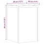 Soportes de plantas 2 uds madera roble Sonoma 20x20x30 cm de , Soportes para macetas - Ref: Foro24-852899, Precio: 30,78 €, D...