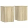 Soportes de plantas 2 uds madera roble Sonoma 25x25x35 cm de , Soportes para macetas - Ref: Foro24-852908, Precio: 39,76 €, D...