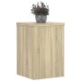 Soportes de plantas 2 uds madera roble Sonoma 25x25x35 cm de , Soportes para macetas - Ref: Foro24-852908, Precio: 32,39 €, D...