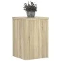 Soportes de plantas 2 uds madera roble Sonoma 25x25x35 cm de , Soportes para macetas - Ref: Foro24-852908, Precio: 39,76 €, D...
