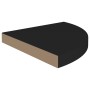 Estantes flotantes de esquina 4 uds MDF negro 35x35x3,8 cm4 en Estanterías | Comprar online en Foru.es