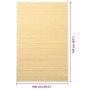 Alfombra de bambú 100x160 cm natural en Alfombras | Comprar online en Foru.es