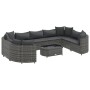 Set de sofás de jardín y cojines 10 pzas ratán sintético gris de , Conjuntos de jardín - Ref: Foro24-3308402, Precio: 635,13 ...
