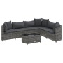 Set de sofás de jardín 7 pzas con cojines ratán sintético gris de , Conjuntos de jardín - Ref: Foro24-3308378, Precio: 481,59...
