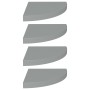 Estantes flotantes de esquina 4 uds MDF gris 35x35x3,8 cm en Estanterías | Comprar online en Foru.es