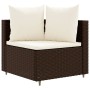 Set de sofás de jardín 10 pzas y cojines ratán sintético marrón de , Conjuntos de jardín - Ref: Foro24-3308409, Precio: 661,5...