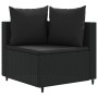 Set de muebles de jardín 5 pzas y cojines ratán sintético negro de , Conjuntos de jardín - Ref: Foro24-3308371, Precio: 362,6...
