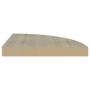 Estante flotante de esquina MDF color roble 35x35x3,8 cm en Estanterías | Comprar online en Foru.es