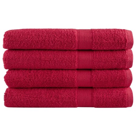 Toallas de sauna SOLUND 4 unidades rojo 80x200 cm 600 gsm de , Toallas - Ref: Foro24-137411, Precio: 76,71 €, Descuento: %