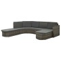 Set de muebles de jardín 4 pzas y cojines ratán sintético gris de vidaXL, Conjuntos de jardín - Ref: Foro24-312176, Precio: 7...