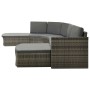 Set de muebles de jardín 4 pzas y cojines ratán sintético gris de vidaXL, Conjuntos de jardín - Ref: Foro24-312176, Precio: 7...