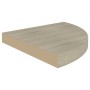 Estantes flotantes de esquina 4 uds MDF roble 35x35x3,8 cm en Estanterías | Comprar online en Foru.es