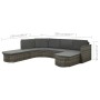 Set de muebles de jardín 4 pzas y cojines ratán sintético gris de vidaXL, Conjuntos de jardín - Ref: Foro24-312176, Precio: 7...