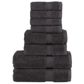 Juego de toallas premium SOLUND 8 unidades antracita 600 gsm de , Toallas - Ref: Foro24-137537, Precio: 55,22 €, Descuento: %