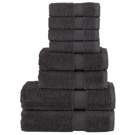 Juego de toallas premium SOLUND 8 unidades antracita 600 gsm de , Toallas - Ref: Foro24-137537, Precio: 55,22 €, Descuento: %