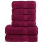 Juego de toallas premium SOLUND 6 unidades burdeos 600 gsm de , Toallas - Ref: Foro24-137556, Precio: 58,20 €, Descuento: %
