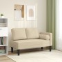 Sofá diván con cojines tela crema de , Divanes - Ref: Foro24-4007584, Precio: 169,73 €, Descuento: %