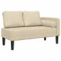 Sofá diván con cojines tela crema de , Divanes - Ref: Foro24-4007584, Precio: 166,17 €, Descuento: %