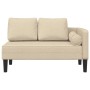 Sofá diván con cojines tela crema de , Divanes - Ref: Foro24-4007584, Precio: 169,73 €, Descuento: %