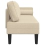 Sofá diván con cojines tela crema de , Divanes - Ref: Foro24-4007584, Precio: 169,73 €, Descuento: %