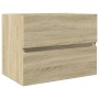 Armario de lavabo contrachapada roble Sonoma 60x38,5x45 cm de , Muebles de baño - Ref: Foro24-849636, Precio: 46,19 €, Descue...