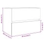 Armario de lavabo contrachapada roble Sonoma 60x38,5x45 cm de , Muebles de baño - Ref: Foro24-849636, Precio: 46,19 €, Descue...