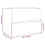Armario de lavabo contrachapada roble Sonoma 60x38,5x45 cm de , Muebles de baño - Ref: Foro24-849636, Precio: 44,84 €, Descue...