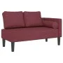 Sofá diván con cojines tela rojo tinto de , Divanes - Ref: Foro24-4007586, Precio: 167,67 €, Descuento: %