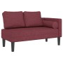 Sofá diván con cojines tela rojo tinto de , Divanes - Ref: Foro24-4007586, Precio: 169,73 €, Descuento: %