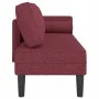 Sofá diván con cojines tela rojo tinto de , Divanes - Ref: Foro24-4007586, Precio: 167,67 €, Descuento: %