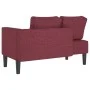 Sofá diván con cojines tela rojo tinto de , Divanes - Ref: Foro24-4007586, Precio: 167,67 €, Descuento: %